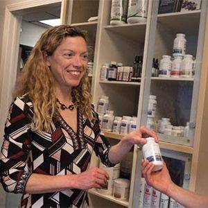 Chiropractor Tolland CT Erin Shepherd With Supplements