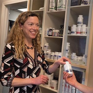 Chiropractor Vernon CT Erin Shepherd With Supplements